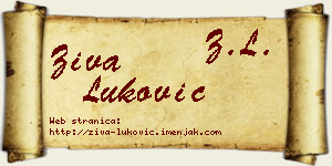 Živa Luković vizit kartica